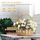 thumbnail image 2 of FELTECHELECTR 1 cesta de flores para boda, novia, cesta de mano de ratán, cesta tejida, cesta decorativa, cesta de mano, 2 of 5