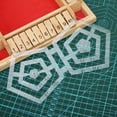 thumbnail image 2 of Fdit Double Pentagon Quilting Rulers Transparent Acrylic DIY Patchwork Sewing Drawing Tool,Acrylic Pentagon Quilting Rulers,Quilting Ruler, 2 of 6