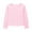 Pink, variant on Gyujnb Girls Sweatshirts Kids Casual Knit Long Sleeve Shirts Tops Round Neck Hollow Out Blouse Loose Fit, Comfortable Breathable Soft Warm Basic Tops,Size:12-14 years