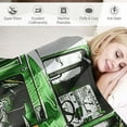 thumbnail image 3 of Green Tractor Blanket  Farm Vehicle Truck Throw Blanket Cartoon Equipment Construction Harvester Fleece Blanket for Kids Boys Car Bed Blanket Bedroom Decor,Grey, 3 of 6