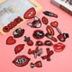 thumbnail image 5 of Parches para ropa - 20 piezas Parche de patrón de labios Lápiz labial decorativo Etiqueta adhesiva para ropa Parches adhesivos para ropa, 5 of 5