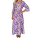 thumbnail image 1 of Mujeres Cuello Redondo Vestido Impreso Casual de Manga Corta Ligero Tejido Fluido para el Uso Diario de Primavera Verano, 1 of 7