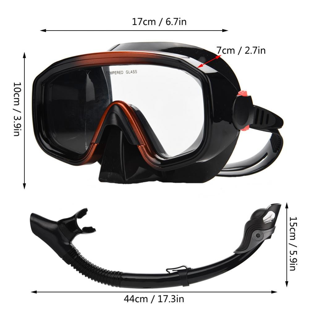 YonSub Diving Goggles Snorkeling Scuba Underwater Swimming Glasses Snorkel Set Diving Mask