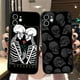 thumbnail image 2 of Funda de teléfono negra para iPhone 14, 13, 12, 11 Pro, XS Max, 6 S, 8, 7 Plus, X, XR, 5S, SE, 12Mini, Reaper Grim, funda de silicona suave con esqueleto de calavera Fivean unisex, 2 of 2