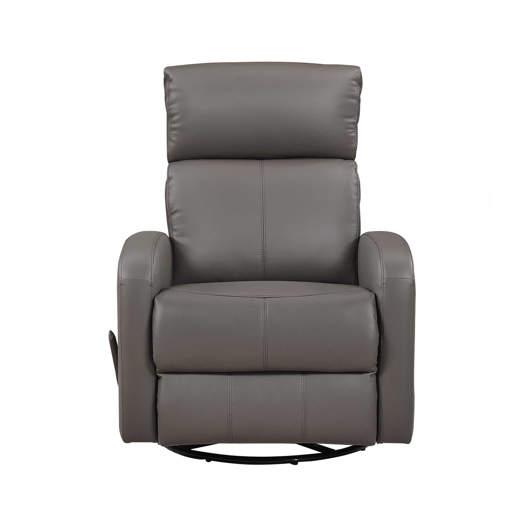 OakvillePark Bramblecrest Leather Match Swivel Glider Reclining Chair, Mocha