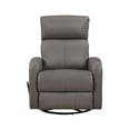 thumbnail image 4 of OakvillePark Bramblecrest Leather Match Swivel Glider Reclining Chair, Mocha, 4 of 14