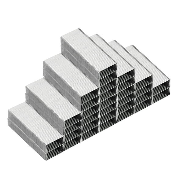 Uxcell Staples for Stapler, 2 Pack #10 Mini 3/16 Inch Length Staples for Office Supplies, Silver