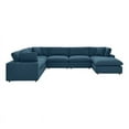 thumbnail image 2 of Modway Commix 7-Piece Fabric Down Filled Sectional Sofa Set in Azure, 2 of 5