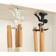 thumbnail image 4 of Gancho de pared giratorio de 2 piezas para cocina, gancho plegable giratorio de 360 grados, con 6 garras para cocina, baño, gabinete de cocina (negro), 4 of 5