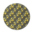 thumbnail image 1 of Floral Mouse Pad for Computers, Lemon Branches with Petals Growth Essence Nature Themed Print, Round Non-Slip Thick Rubber Modern Gaming Mousepad, 8" Round, Olive Green Yellow, by Ambesonne, 1 of 2