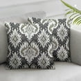 thumbnail image 3 of nygtbtfer Throw Pillow Cover Seamless Pattern with Large Gray Ornament Vector Print for Fashion  Home Decorative Square Pillow Case Cushion Cover White, 3 of 7