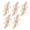 Gold A, variant on 10 Pairs Flower Buttons Buckles Retro Shawl Cardigan Clips Decorative DIY Metal Fasteners Knot Sewing for Clothing