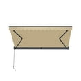thumbnail image 3 of Semi-Cassette Motorized LED Luxury Patio Awning - 13 x 10 Ft - Desert Sand - Moroccan Collection, 3 of 7