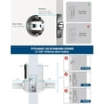thumbnail image 2 of Keyless Entry Door Lock with Keypad and Handle for Front Doors Touchscreen Deadbolt peep Password AutoLocking Matte, 2 of 6