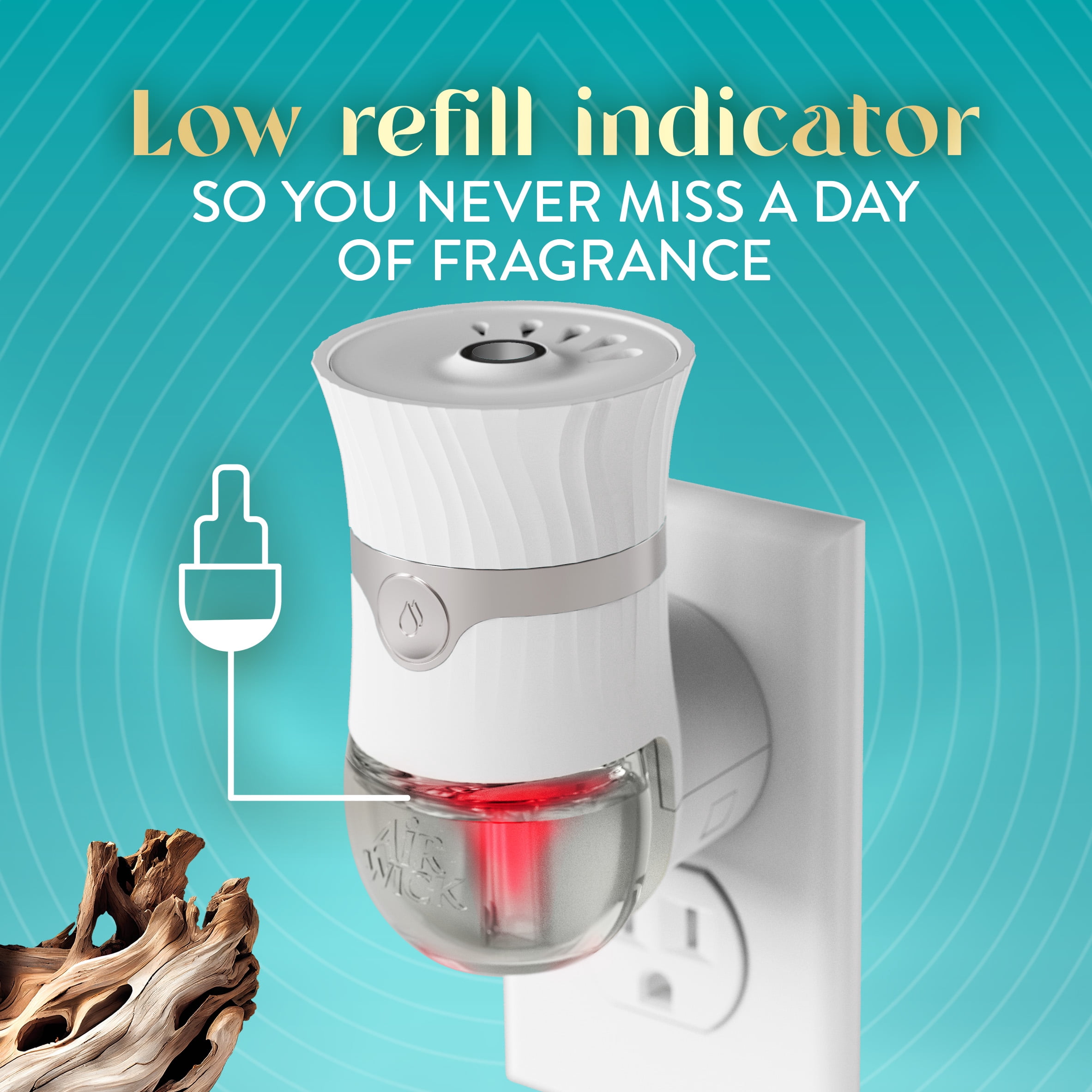 (6 pack) Air Wick Plug-in Vibrant Scented Oil Air Freshener Warmer Refills Island Coconut and Warm Sands 3 Count