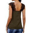 thumbnail image 5 of Women Crochet Lace Spliced Sleeveless Vest V Neck Cami Tops, 5 of 5