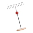 thumbnail image 1 of Organizador de collares y pendientes de metal para pulseras, colgantes y brazaletes. Base acrílica roja., 1 of 8