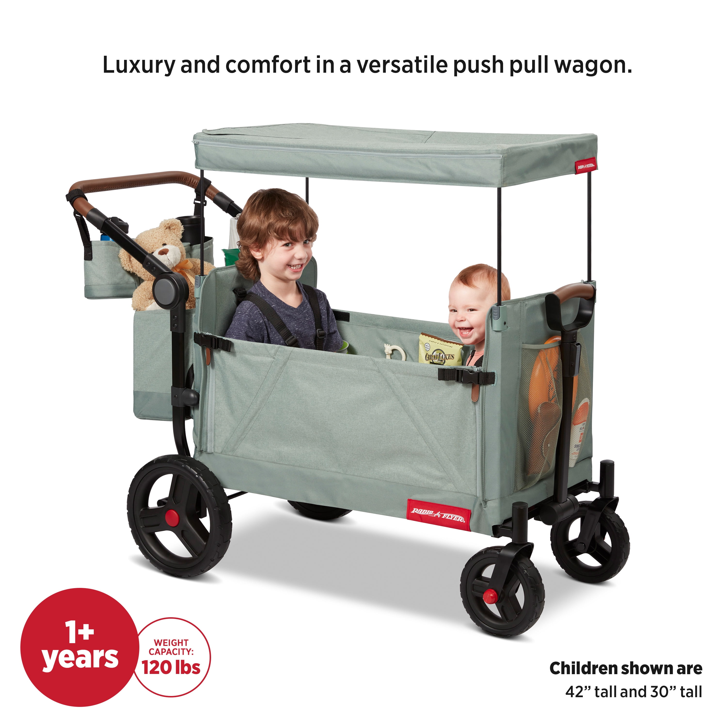 Radio Flyer Atlas Stroll 'N Wagon 120 lb Capacity Wagon Foldable