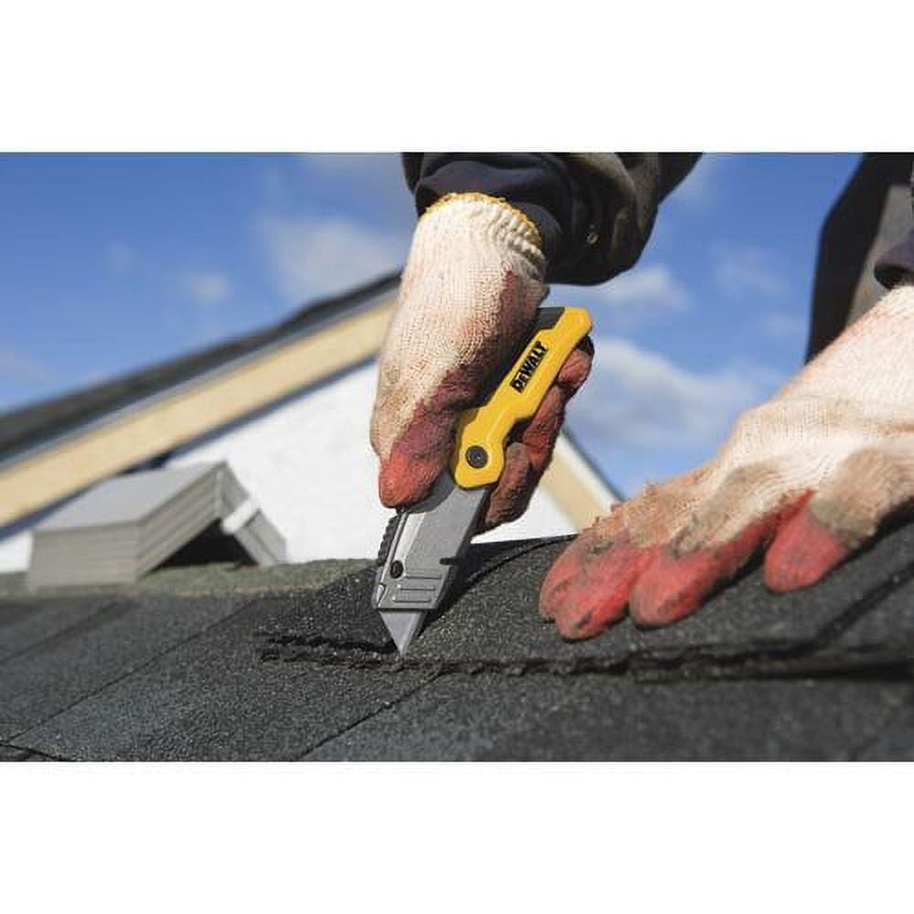 DEWALT Folding Retractable Utility Knife DWHT10035L - Folding Blade - 1 Piece, Black
