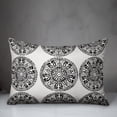 thumbnail image 3 of Creative Products Small Black Pattern Medallions 14x20 Indoor / Outdoor Pillow, 3 of 3