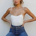 thumbnail image 3 of Lindreshi Tank Tops for Women Women Summer Slim Backless Bandage Tie Up Cropped Sleeveless Vest Tops, 3 of 9