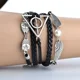 thumbnail image 5 of 2025 Juguetes de acción de Harry Potter, Reliquias de la Muerte, Alas Doradas, Snitch, Bola de Quidditch, Búho, Hedwig Layer, Pulsera de cuero tejida a mano, 5 of 5