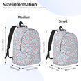 thumbnail image 3 of Bixox Cute Rabbit Printing Canvas Backpack Lightweight Casual Travel Backpack School Backpack Fits 15.6 Inch Notebook, 3 of 5