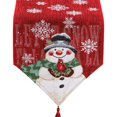 thumbnail image 1 of Christmas Table Runner Holiday Table Runners for Dining Room Snowman Table Runner for Christmas Table Decorations,1 * Table runner, 1 of 6