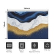 thumbnail image 5 of Blue and Gold Marble Glitter Waves Pattern Door Rugs,Washable Non Slip Door Mats Indoor,Decorative Door Mats,Entry Mat Indoor for Entrance,Bedroom,Kitchen,Bathroom,16"x24", 5 of 6
