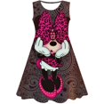 thumbnail image 1 of Disney Girls moda Minnie vestidos princesa niños ropa dibujos animados Minnie Mouse 3D estampado verano moda Minnie Mouse Dress6T Gao Jinjia LED, 1 of 2