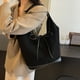 thumbnail image 5 of Bolsos De Cuero Para Mujer Bolsos Marrones Bolso De Ante Bolso Tote Holgado Bolso Tote De Ante Bolsos De Otoño Bolso De Mano, 5 of 7