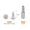 thumbnail image 3 of 50pack M5 x 12mm Button Head Torx Security Sheet Metal Screws with T25 Bit, 3 of 6