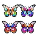thumbnail image 2 of 4 Pack Colorful Metal Butterfly Wall Decor, 6.5 Inch Hanging Art Sculptures, Indoor Outdoor Decorative Ornaments for Home, Garden, Patio, Bedroom, 2 of 6