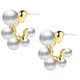 thumbnail image 2 of 1 par Pendientes de perlas Mujeres Anillos de Oreja Pendientes Pendientes Joyería Ear Tachuelas, 2 of 6