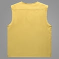 thumbnail image 4 of Men's Casual Solid Vest Coat Stand Collar Multi-Pocket Sleeveless Zipper Jacket - Polyester Spandex, Versatile for Fishing & Travel, 4 of 4