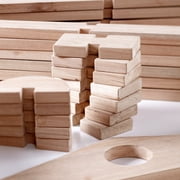 Guidecraft Guidecraft Notch Blocks Set 89 Piece Set: Natural Wooden Stacking Blocks, Educational Montessori Toy for Kids, Indoor/Outdoor Block Play System