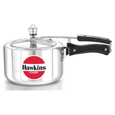 HAWKIN Classic CL3W 3-Liter New Improved Aluminum Wide Mouth Pressure Cooker Small Silver