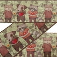 thumbnail image 1 of IBA Indianbeautifulart Beige Bear,Dog & Sloth Kids Ribbon&nbsp;Trim&nbsp;Tape Fabric Laces For Crafts Printed Velvet&nbsp;Trim&nbsp;9 Yards Sewing Accessories 4 Inches, 1 of 1