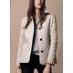 thumbnail image 1 of Deseo abrigo multicolor popular moda temperamento solapa de un solo pecho ajustado cálido hilado de algodón, 1 of 6