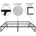 thumbnail image 6 of Flash Furniture Louis 14 Inch Metal Platform Bed Frame with 10 Inch Pocket Spring Mattress in a Box (No Box Spring Required) - Full, 6 of 14