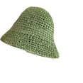 thumbnail image 3 of YooGuoGuo Straw Bucket Hats for Women New Folding Outdoor Beach UV Protection Basin Hat for Lady Solid Color Bowler Cap, 3 of 8