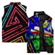 thumbnail image 4 of Chaquetas de algodón abrigadas de invierno para hombre, ropa informal holgada de algodón para hombre, chaleco con estampado abstracto de reloj y patineta, resistente al viento y al frío, 4 of 5