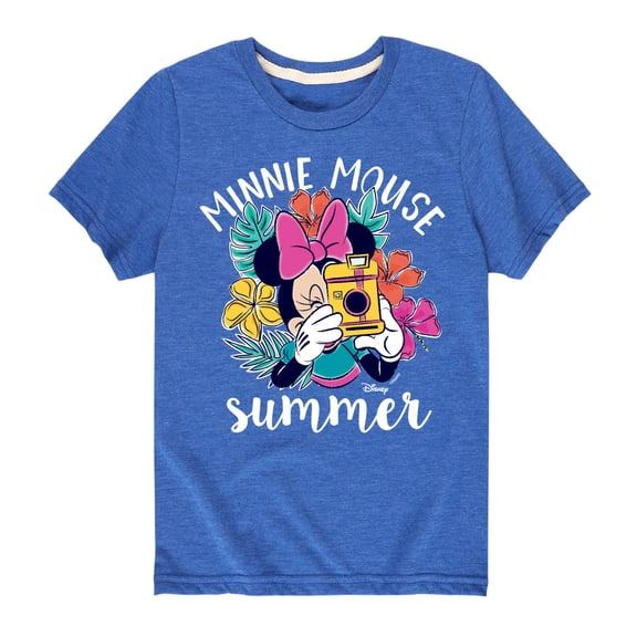 Mickey & Friends - Minnie Mouse Summer - Toddler And Youth Short Sleeve Graphic T-Shirt