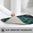 thumbnail image 2 of 1pc Blue Lotus Flower Absorbent Non-Slip Bathroom Thickened Flannel Rug Decor,Soft,Quick Drying,Suitable For Indoor/outdoor Use,Bathrooms,Bedrooms,Kitchens,Terrace,Laundry Rooms,16"x24", 2 of 7