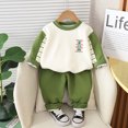 thumbnail image 4 of RXIRUCGD Chandail de Printemps pour Enfants Style Sport Décontracté (Vert, Taille : 2 Ans), 4 of 4