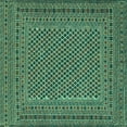 thumbnail image 1 of Ahgly Company Indoor Square Persian Turquoise Blue Traditional Area Rugs, 3' Square, 1 of 4
