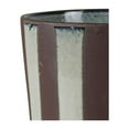 thumbnail image 2 of Vertical Stripes Ceramic Vase with Pedestal Base,Large,Gray and Brown- Saltoro Sherpi, 2 of 5