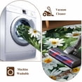 thumbnail image 5 of Spring Daisy Round Rug 3.3ft Washable Circle Entryway Rugs Non Slip Country Flowers Green Leaves Rustic Botanical Area Rug Indoor Floor Carpet for Bedroom Kitchen Living Room Home Office Dining Room, 5 of 8