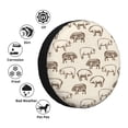 thumbnail image 4 of Fotbe Vintage Farm Pigs Funda de Llanta de Repuesto con Estampado, Engrosada, Ajuste Universal para Jeep, Remolque, RV, SUV, Camión-14 inch, 4 of 6