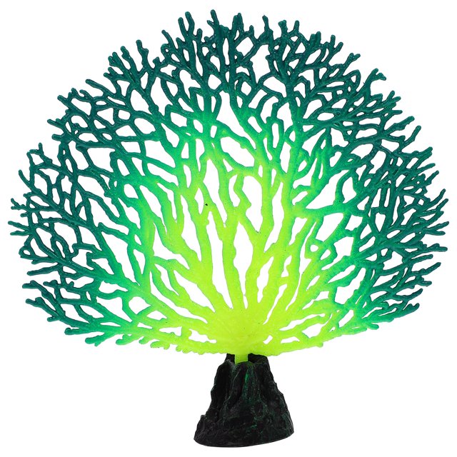EeaseMX Decoración de acuario de coral artificial, adorno luminoso de coral para pecera.